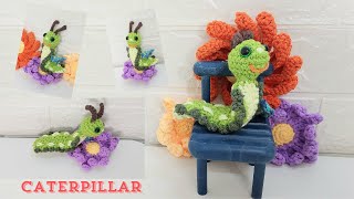 Auntie Nats Crochet  Caterpillar Series  1  Green Caterpillar [upl. by Salli257]