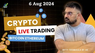 Crypto Live Trading  Crypto FnO  Bitcoin Trading  trading bitcoin NiftyTechnicalsbyAK [upl. by Paucker]