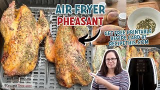 Air Fryer Pheasant Air Fryer Game [upl. by Hennie]