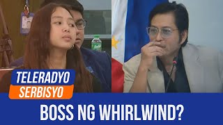 Cassandra Ong claims partnership with Whirlwind boss  Teleradyo Serbisyo 19 September 2024 [upl. by Ecirtel]