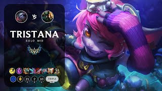 Tristana Mid vs Gangplank  EUW Challenger Patch 147 [upl. by Ylus]