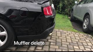 2012 Mustang GT resonator amp muffler delete [upl. by Templa]