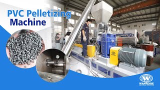 1001000kgh Waste Plastic Pelletizer Machine PVC Material Granulator Line [upl. by Nell]