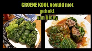 Groene Kool gevuld met gehakt [upl. by Anyg786]