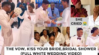 EXCLUSIVE  Full white wedding video of Moses Bliss amp Marie KSS your bride moment [upl. by Hbahsur]