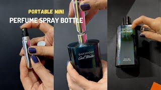 Portable Mini Refillable Perfume Bottle  Travel Perfume Atomizer [upl. by Zoes]