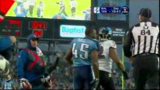 Ray Lewis Titanic Hit On Ahmard Hall [upl. by Aidile]