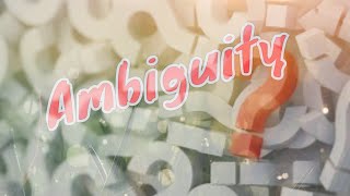 What is ambiguity  Literary device Ambiguity  explained with examples [upl. by Annas]