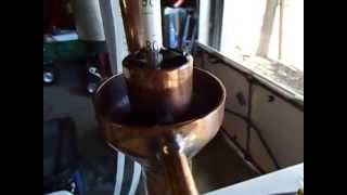 Distilling RUM wash with a Thumper pot still [upl. by Ilrahs850]