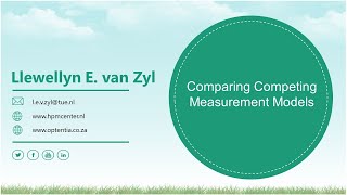 Comparing Competing Measurement Models in Structural Equation Modelling [upl. by Barry]