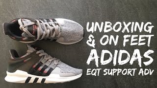 Adidas EQT SUPPORT ADV  UNBOXING amp ON FEET  fashion shoes  2017  HD [upl. by Eleik22]