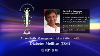 Anaesthetic management of a patient with Diabetes Mellitus DM [upl. by Bortz]