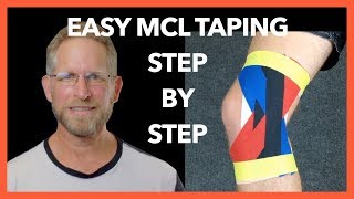 MCL Taping Tutorial How to tape a medial collateral ligament MCL [upl. by Derfniw]