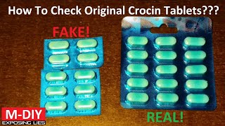 Avoid Duplicate Crocin Tablets  How To Check Original Medicine  Counterfeit Medicines [upl. by Antonio]