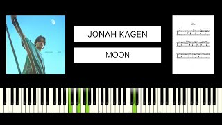 Jonah Kagen  Moon BEST PIANO TUTORIAL amp COVER [upl. by Zel393]