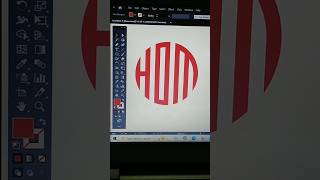 HOM Logo Design In Adobe Illustrator  shorts shortviral logodesign adobeillustrator [upl. by Favian]