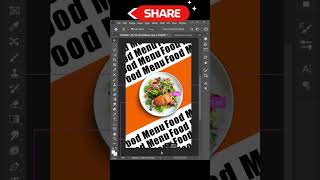 FOOD MENU posterflyers design in photoshop Advertisement poster design graphicdesign photoshop [upl. by Enomis]