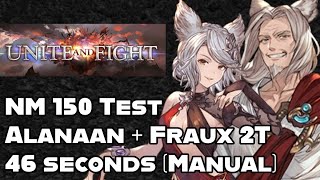 GBF Fire GW Nightmare 150 Test Evoker Duo 2T 46 seconds Manual Comp Alanaan FLB Fraux FLB [upl. by Groeg]