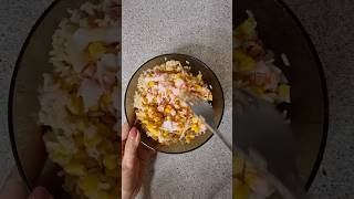 Легкий крабовый салат с бурым рисом без майонеза russian salad food вкусно рецепты cooking [upl. by Leese]