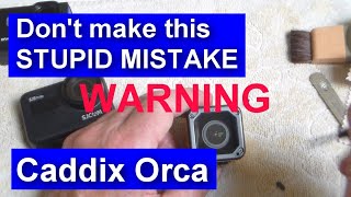 Caddix Orca 4K FPV action camera  Dont do what I did [upl. by Lyrrehs]