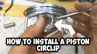 How To CP Piston circlip install [upl. by Kho727]