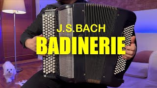 Bach  Badinerie  BWV 1067 Suite Accordion [upl. by Aer]