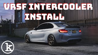 M2 Competition VRSF Intercooler and Charge Pipes Install [upl. by Emirej]