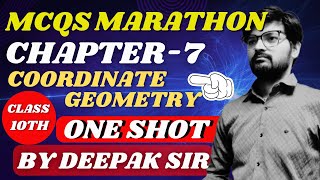 💥Class 10th Maths Chapter 🧡🧡Coordinate Geometry MCQS8  In One Shot Marathon By Deepak Sir [upl. by Auqenat563]