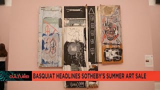 Basquiat headlines Sothebys summer art sale [upl. by Uzia]