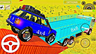 DRIVE RANGE ROVER💥MONSTER RANGE ROVER LOADED ON TRUCKgamingvideosjcbtractortruckbulldozer [upl. by Latty]