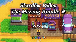 Stardew Valley Speedrun  The Missing Bundle in 31712 WR [upl. by Tobi]