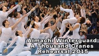 Aimachi Winterguard  A Thousand Cranes  Rehearsal at Carmel High School 2015 [upl. by Fugere]