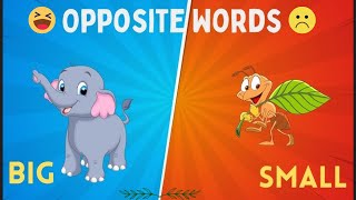 Opposite Words for KidsOpposites for KidsEducational Video For Toddlers and kindergartenopposites [upl. by Kerby]