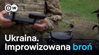 Ukraina Improwizowana broń na froncie [upl. by Anitsihc]