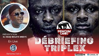 🔴DIRECT PENCUM LAMB JI AVEC HADJI BECAYE MBAYE ET SA TEAM  DEBRIEFING TRIPLEX  MODOU LO vs SITEU [upl. by Yar]