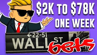 rwallstreetbets 2K to 78K in ONE WEEK WSB YOLO OPTIONS TRADING [upl. by Angus]