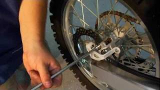 Dirt Bike Brake Pad Installation [upl. by Licko568]