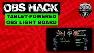 How To Build A Tablet Powered Lightboard For OBS [upl. by Ynamad821]