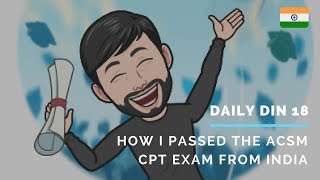 How I passed the ACSM CPT exam from India  Health Certifications in India [upl. by Joub706]