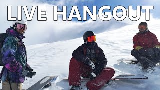 Live Snowboarder Hangout  QampA with Kevin [upl. by Luisa]