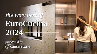 Caesarstone reports on EuroCucina 2024 Kitchen Inspiration amp Trends [upl. by Anaerb]