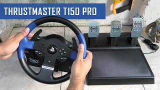 Thrustmaster T150 PRO Unboxing Review amp Setup Guide 2023 ENGLISH [upl. by Llevaj]