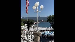 Grand Hotel Miramare Beach view Best hotel in Itlay [upl. by Donn391]