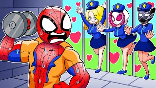 SpiderMan Trains His Muscles To Choose His Love A Second Time  Marvels Spidey Funny Animation [upl. by Riocard]