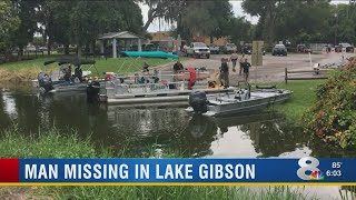 Divers search for missing boater in Lake Gibson [upl. by Lhary]