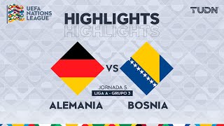 HIGHLIGHTS  Alemania vs Bosnia  UEFA Nations League 2024  TUDN [upl. by Melissa]