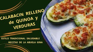 Descubre la deliciosa receta de Calabacín Relleno con Verdura y Quinoa Un plato saludable y sabroso [upl. by Irvine]