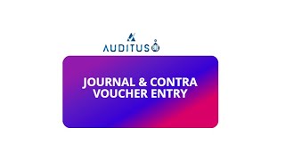 Journal Voucher amp Control Voucher Entry  StepbyStep Tutorial [upl. by Jarus]