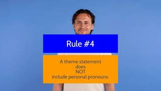 Rules for Writing a Theme Statement [upl. by Hoffman]