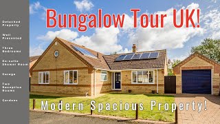 BUNGALOW TOUR UK Superb Property For Sale £375000 Watton Norfolk  Longsons estate agents [upl. by Jarlathus]